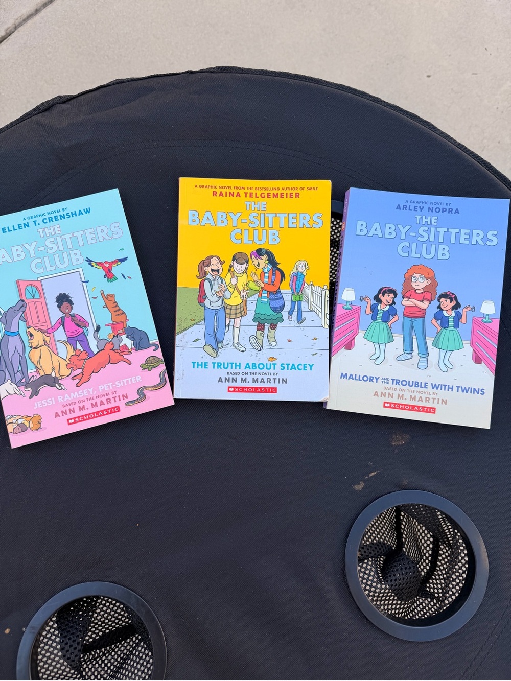 Scholastic Kids Books - Teal, Yellow, Mint Green Backs- The Baby Sitters Club